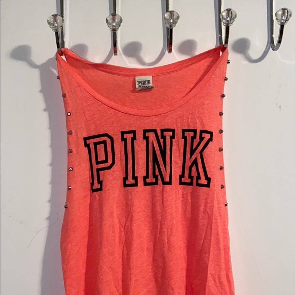 Pink muscle tee